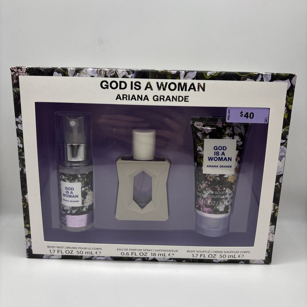 Ariana Grande God Is A Woman Gift Set Eau de Parfum Spray 0.6 oz New in Box